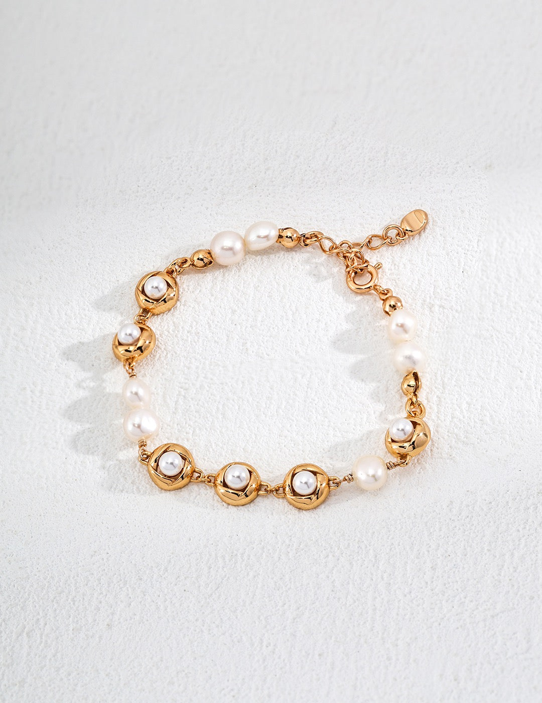 French minimalist classic natural pearl bracelet