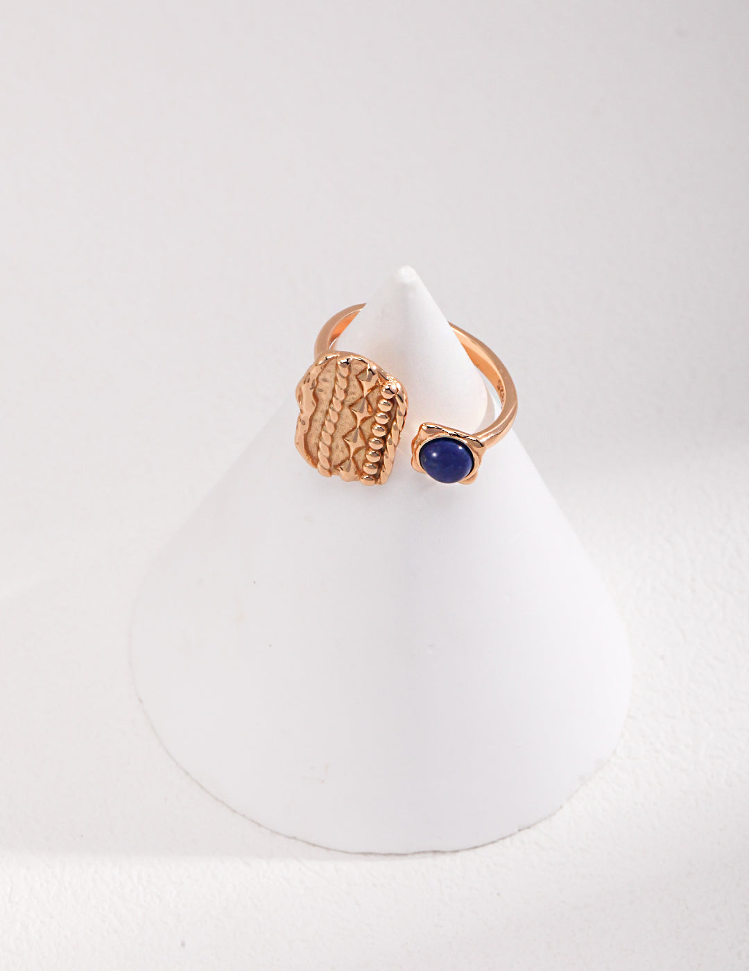 Sterling silver lapis lazuli ring J0227