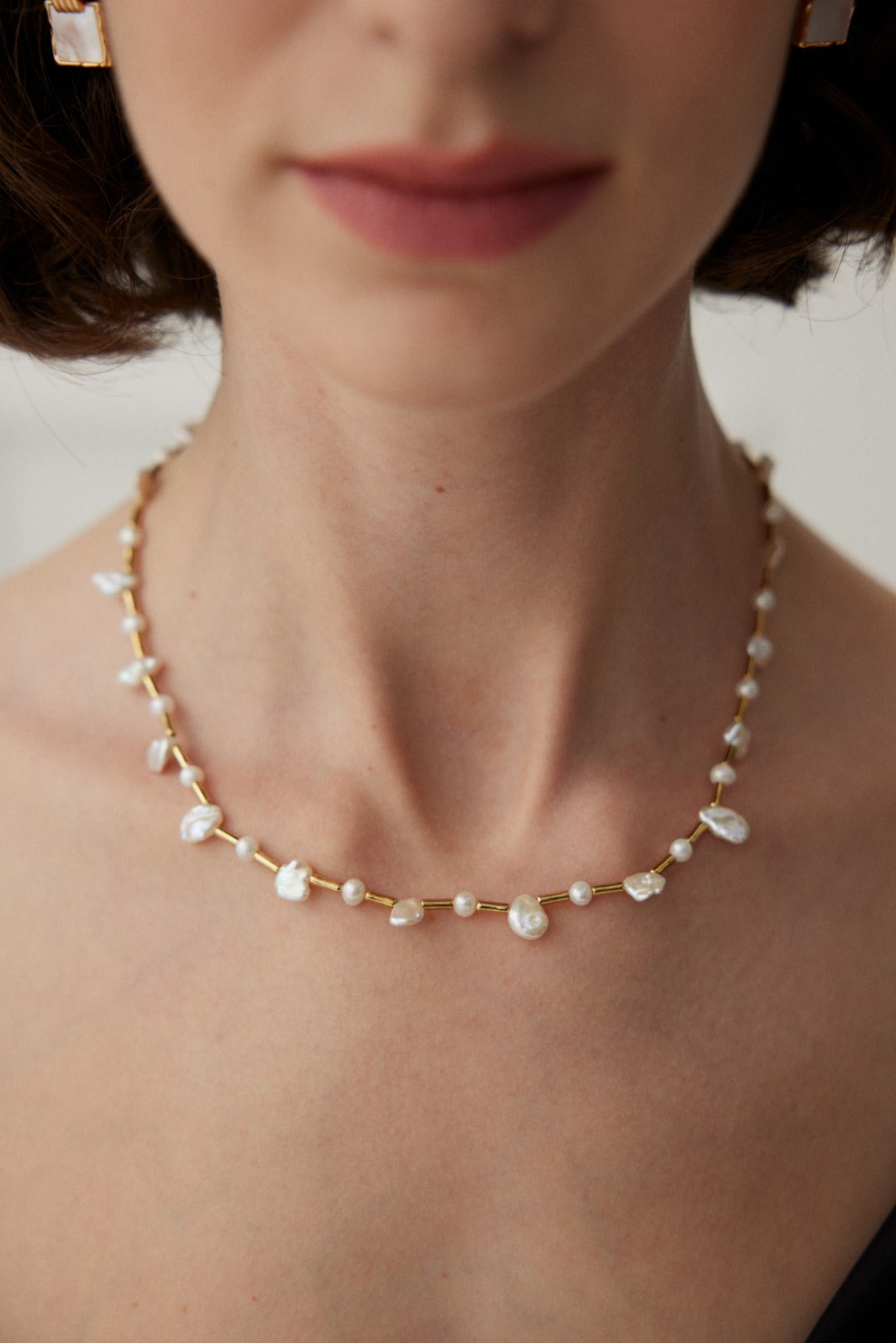 Natural Baroque Pearl Necklace NMX1007