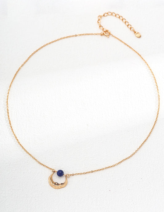 Natural lapis lazuli necklace&nbsp;