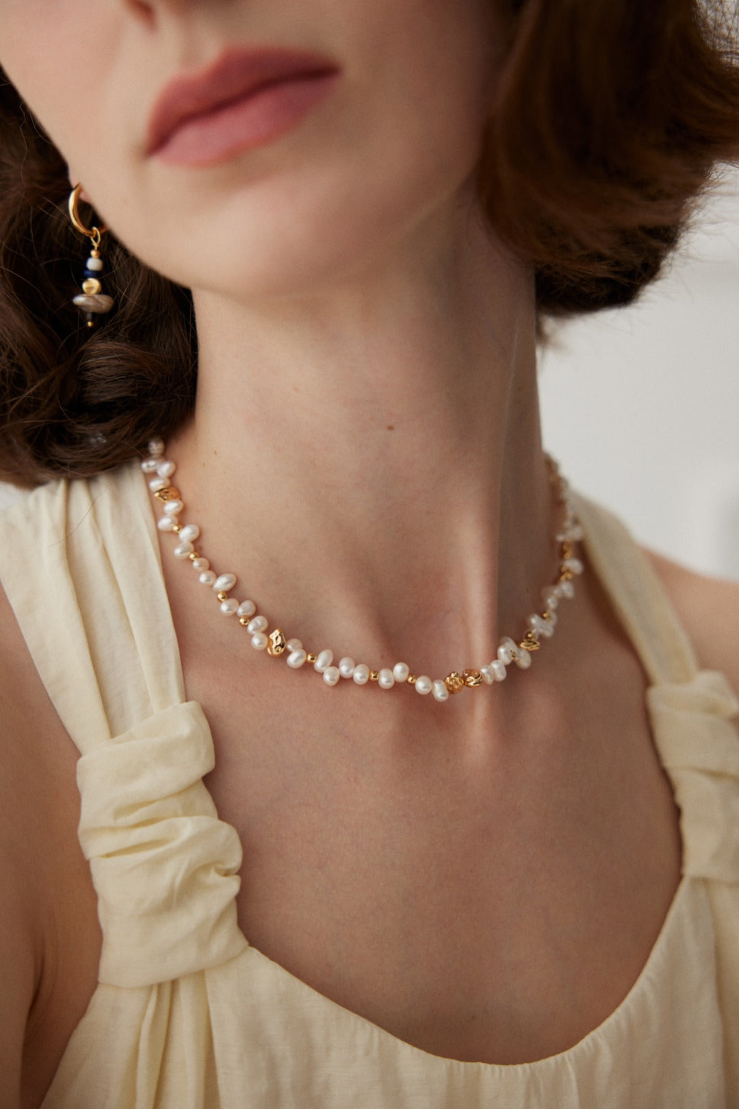 Natural pearl necklace