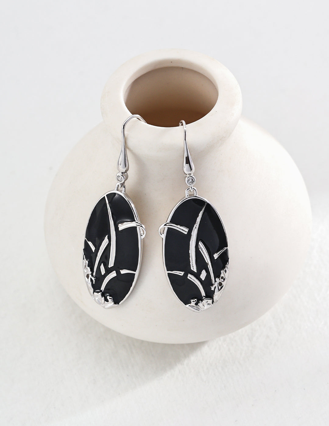 New Chinese style glaze drip earrings