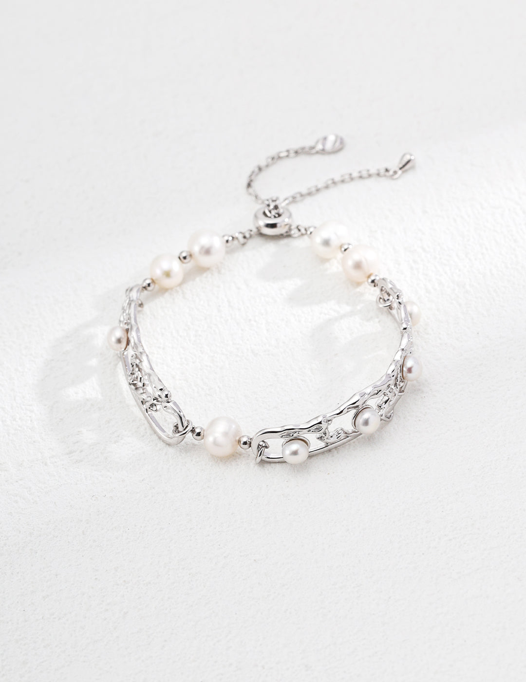 S925 silver retro natural pearl bracelet