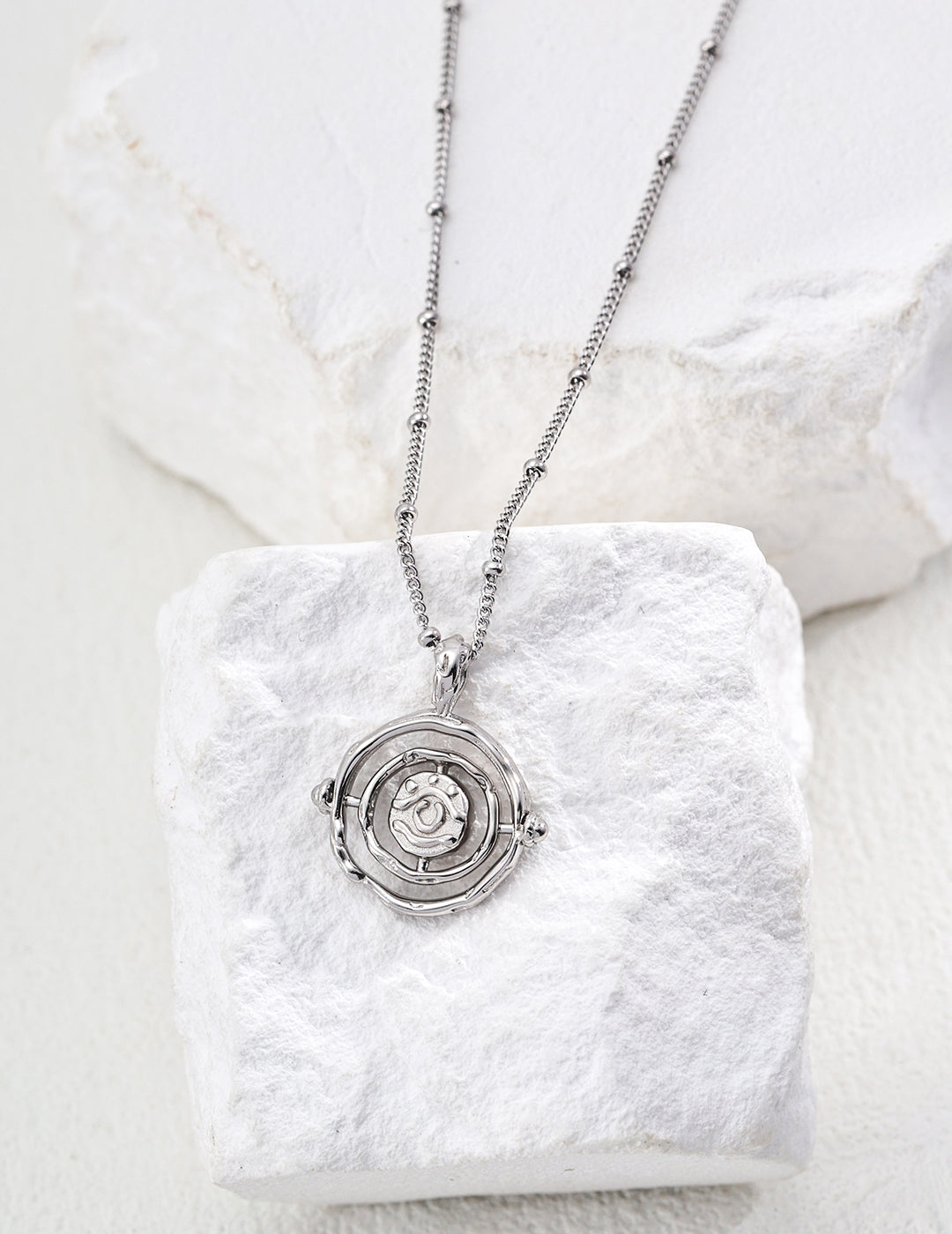 S925 silver retro necklace