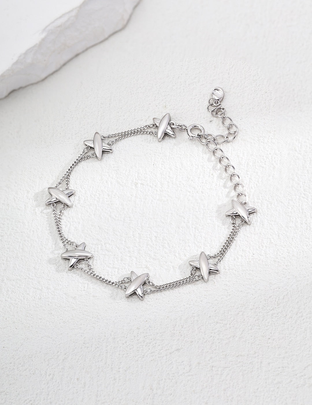 S925 silver simple bracelet