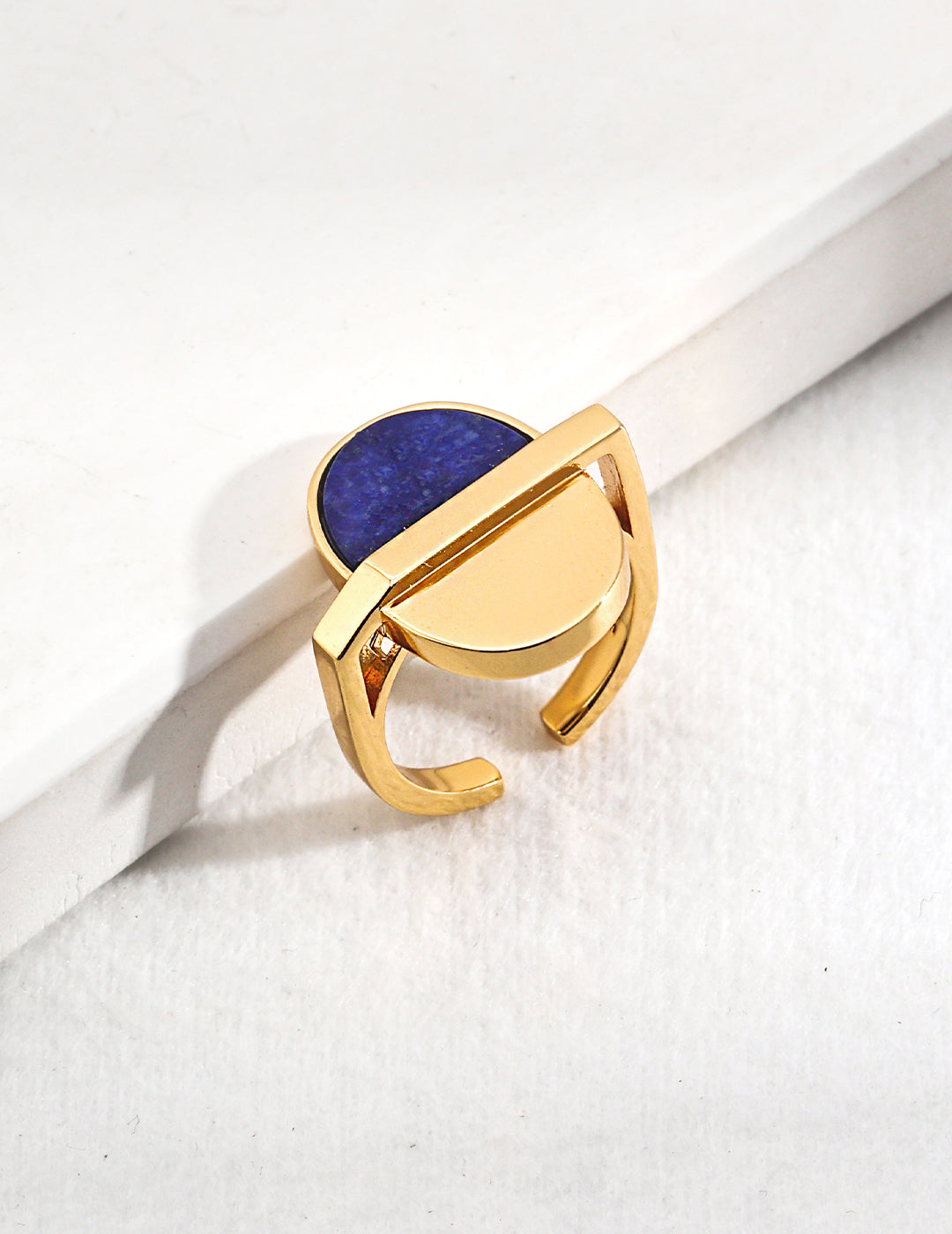 Sterling silver collection design lapis lazuli ring J0255-2