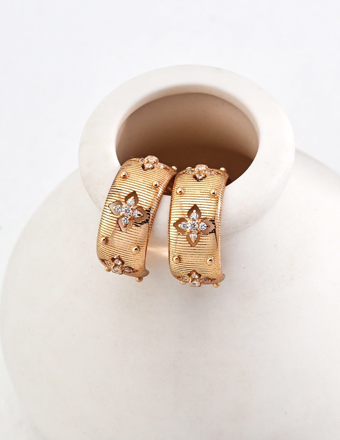 Zircon minimalist French series earrings